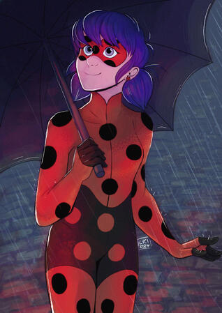 Miraculous Ladybug inspired print
