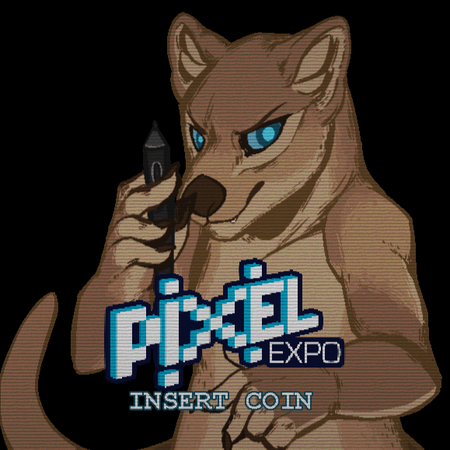 Animated promotion art for my stall at Pixel Expo.