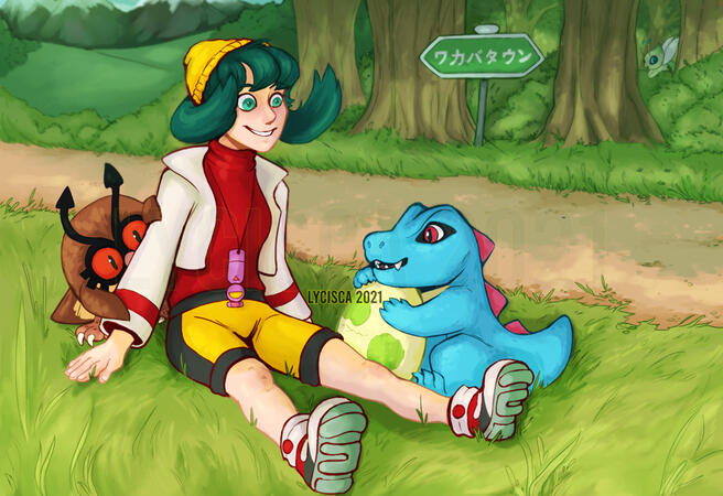 Pokemon Crystal inspired print for its 20th Anniversary.